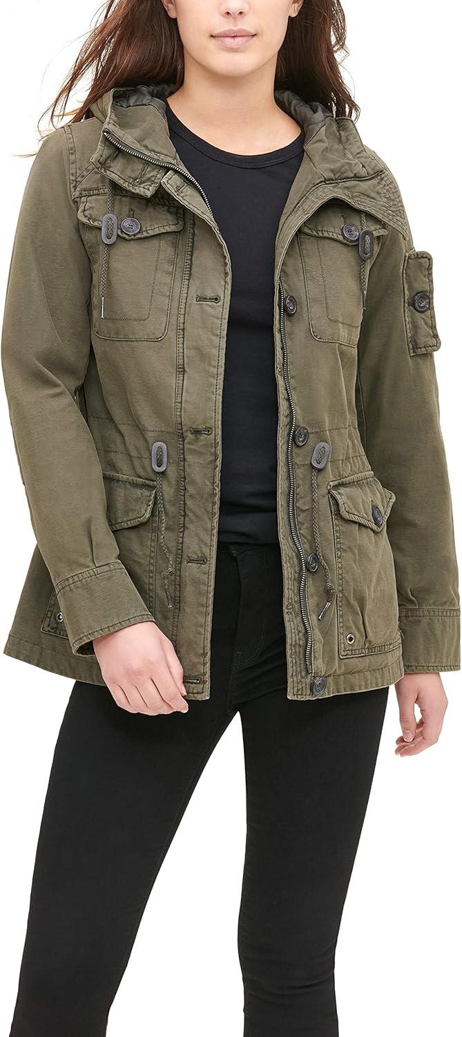 

Levi's Женская легкая хлопковая куртка в военном стиле, Army Green