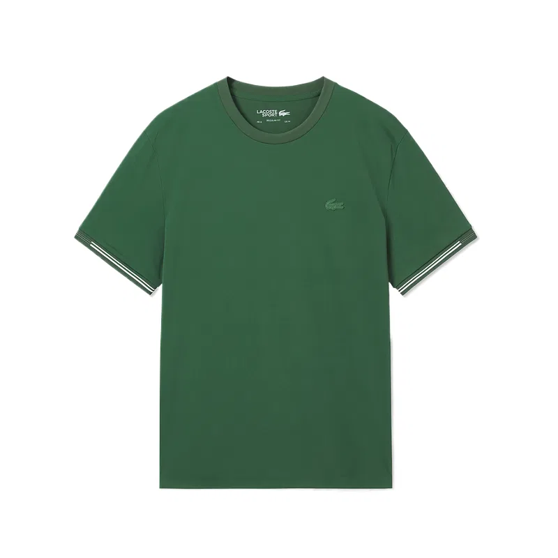 Футболка мужская с круглым вырезом, прямой крой LACOSTE, Crocodile Green 132