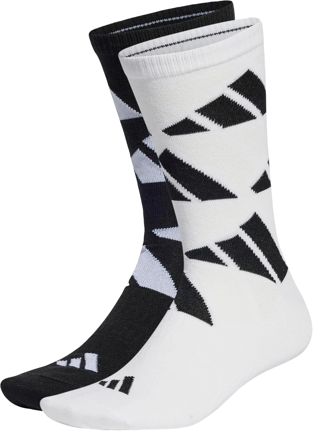 Носки Adidas Unisex - Adult Aeroready Crew Logo Brand Love, 2 пары, белый/черный