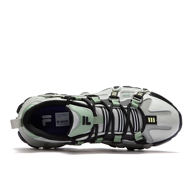 Кроссовки FILA FUSION EXOCET Lifestyle Shoes Men Low-top Soft Willow Silk Gray/black, черный — фото 4