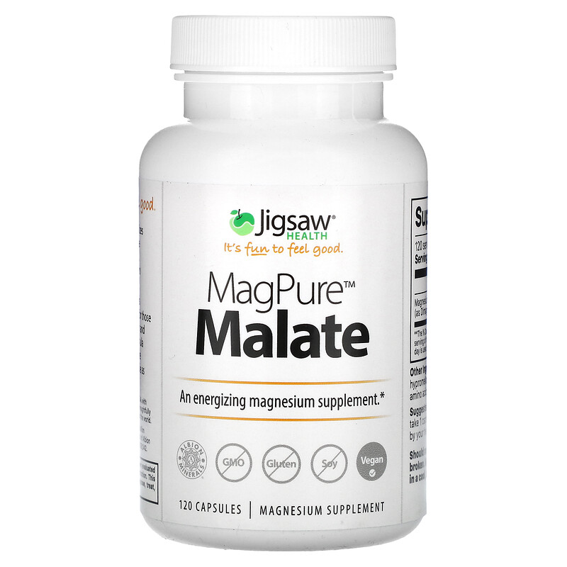 

Jigsaw Health, MagPure малат, 120 капсул