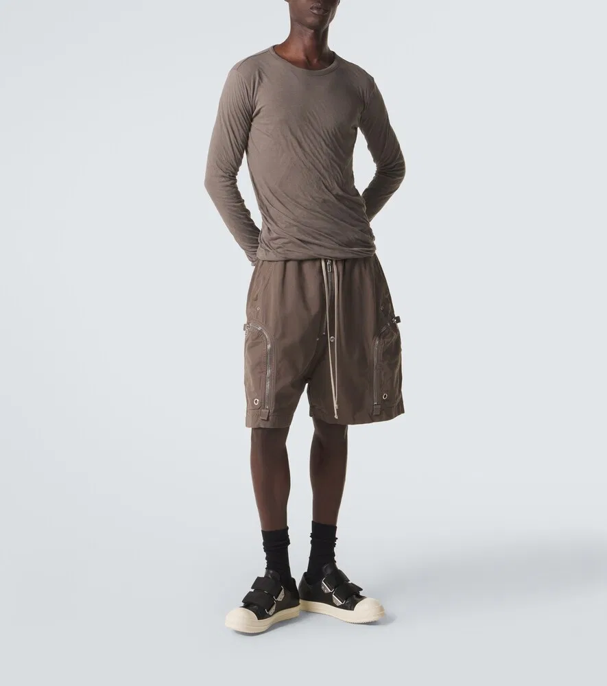 Кожаные кроссовки с низким ремешком Rick Owens, черный — фото 2
