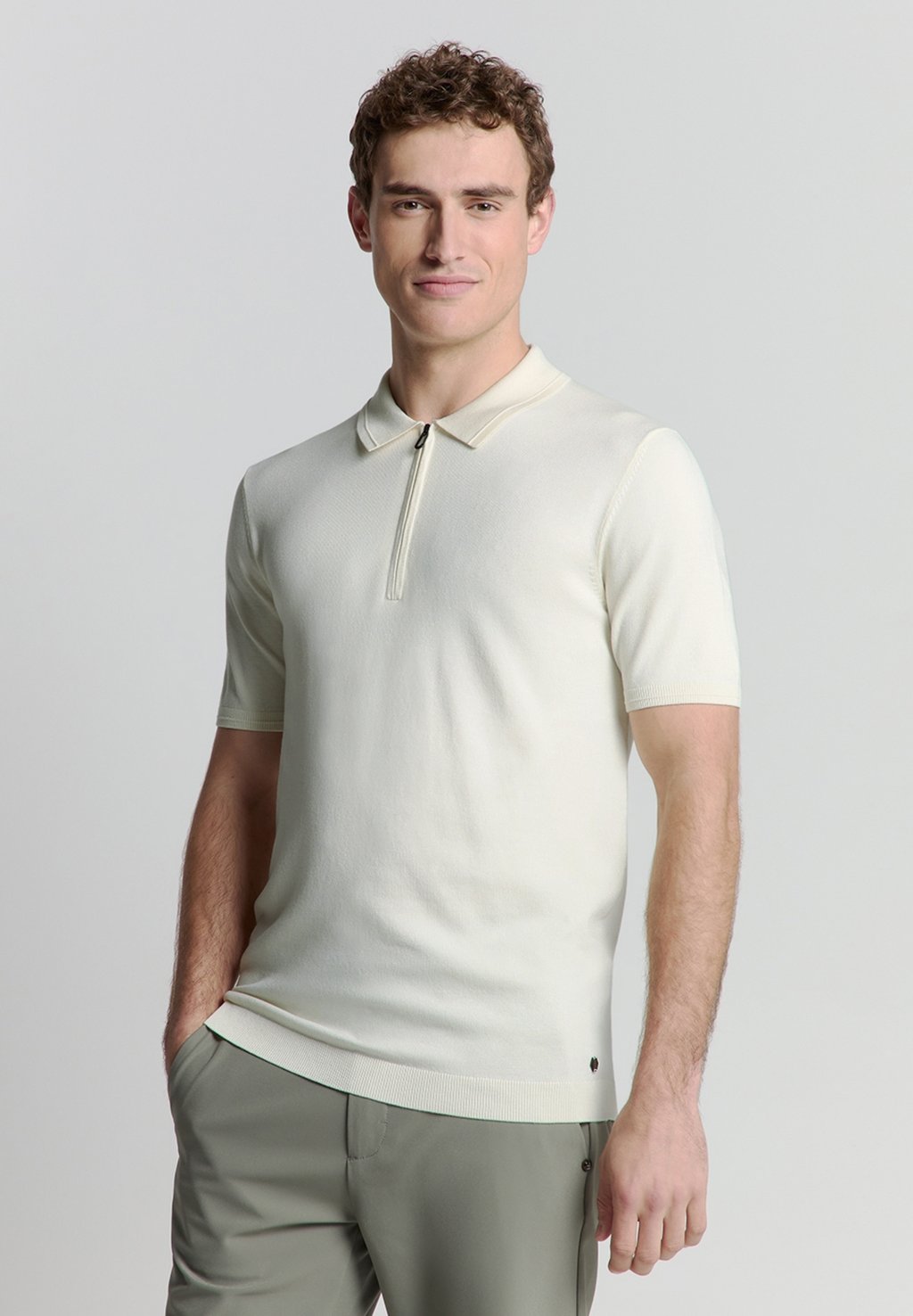 

Рубашка поло SHORT SLEEVE NO EXCESS, молочный