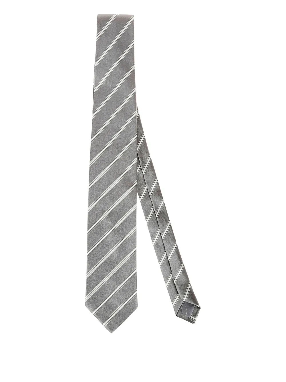 

Шелковый галстук в полоску Bigi Milano, серый
