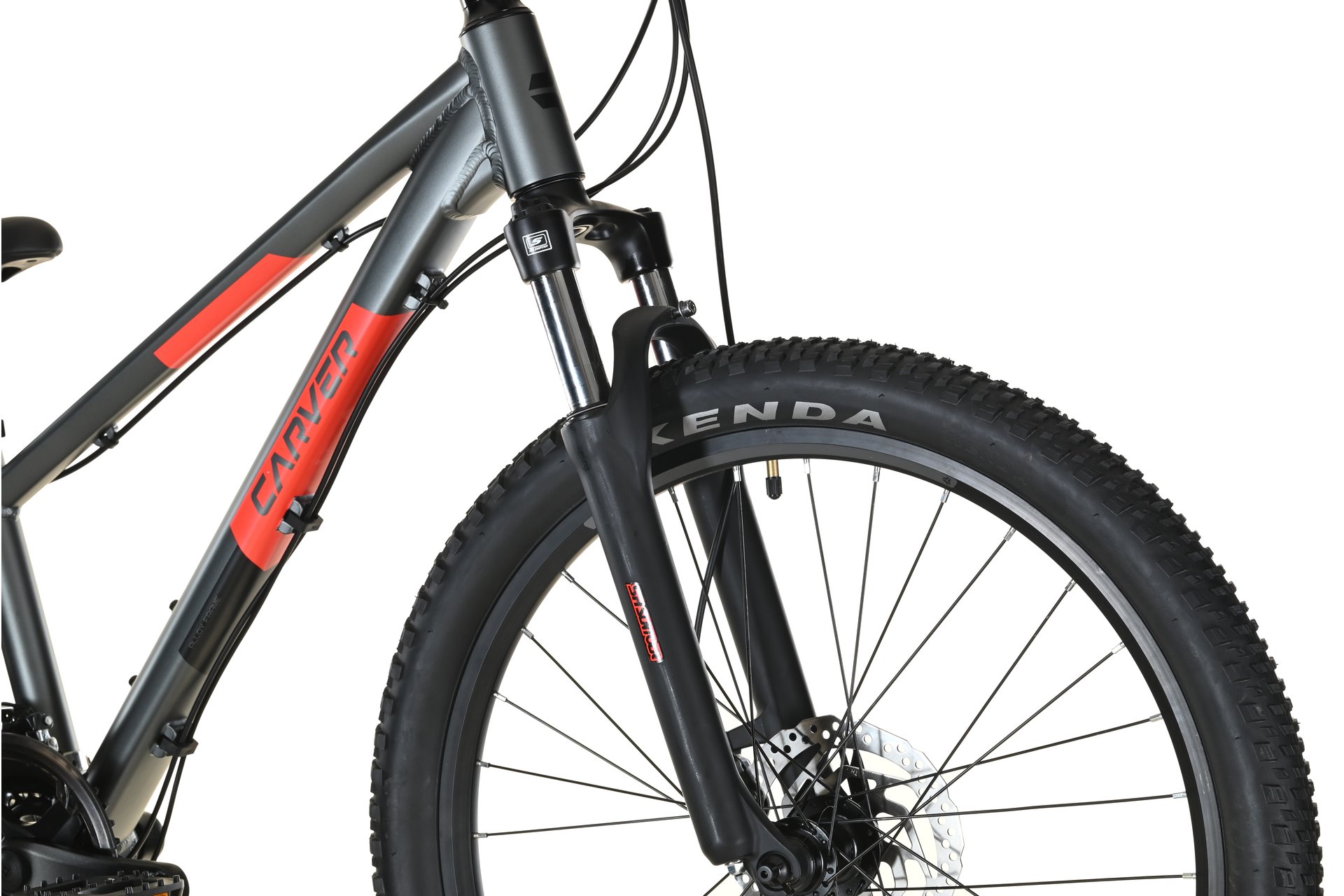 Горный велосипед Carver Strict 24 HD - 24 дюймов - Diamant - 2024, цвет Grau|anthracite/neon orange/black — фото 3