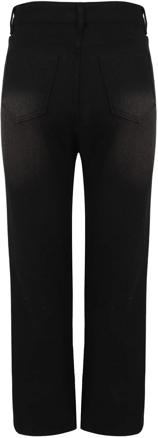 Джинсы для женщин Baggy Barrel Wide Leg Plus Size Stretchy Cargo с карманами — фото 4