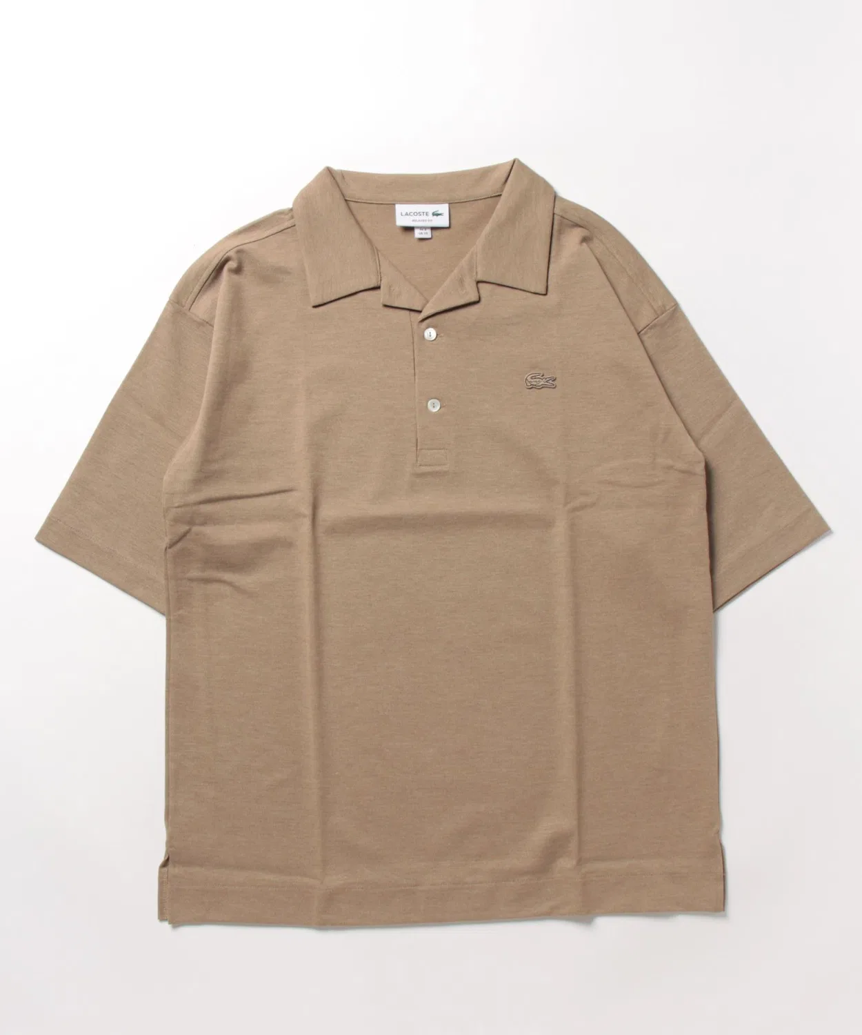 Полочка Lacoste из смесовой ткани, бежевый