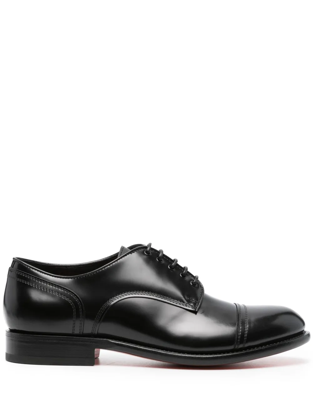 

Лакированные оксфорды Santoni, черный