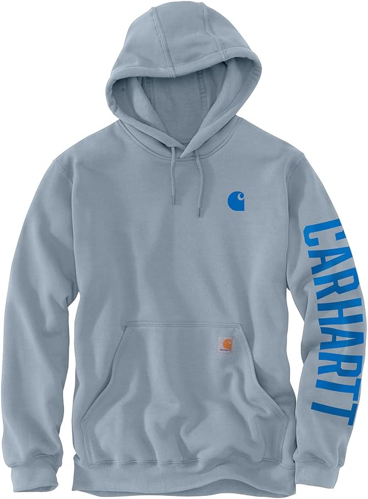 

Толстовка Carhartt мужская Rain Defender Loose Fit Midweight C Graphic, Neptune