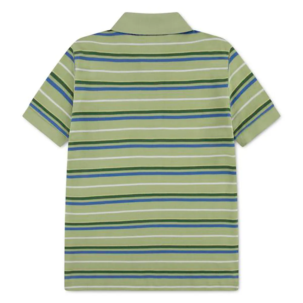 Детская рубашка-поло Lacoste 947040 с коротким рукавом Lacoste kids, зеленый — фото 2
