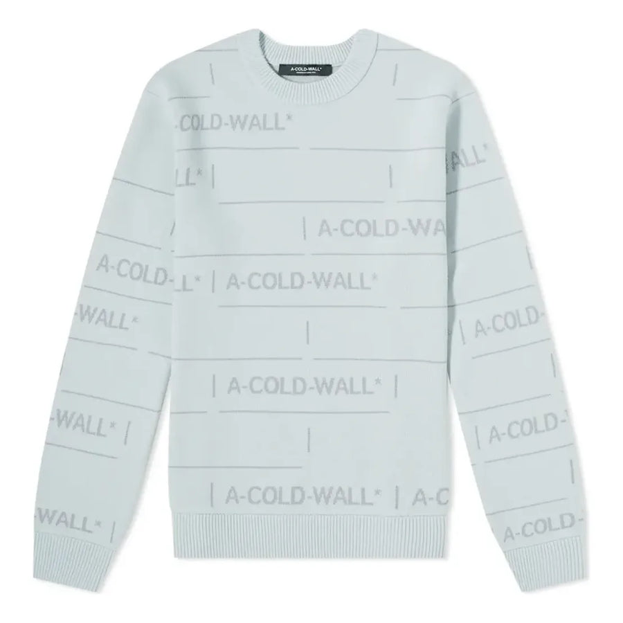 

Свитер A-COLD-WALL* Chain Jacquard Knit Sweaters 'Ice Grey', серый