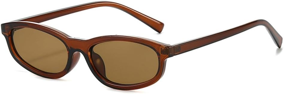 

Модные маленькие солнцезащитные очки «кошачий глаз» для женщин, ретро, ​​желто-синие оттенки, защита от ультрафиолета UV400, трендовые солнцезащитные очки для мужчин WNCKSQ, Brown Tea