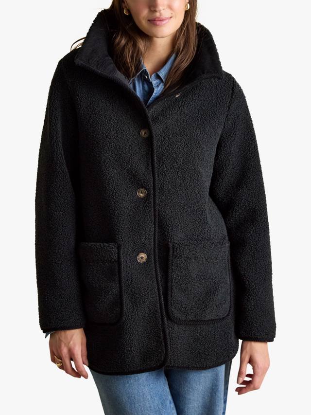 

Длинная флисовая куртка Joules, Black