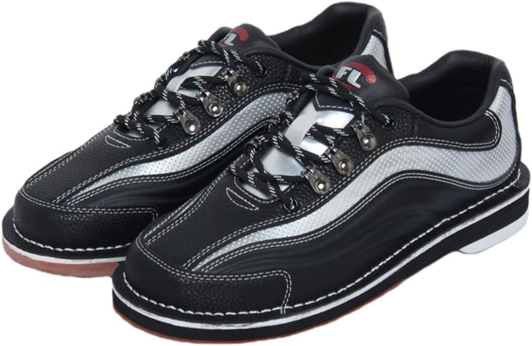 

Мужские и женские кроссовки для боулинга VEACAM для игры в помещении, на шнуровке, удобные, дышащие, черный