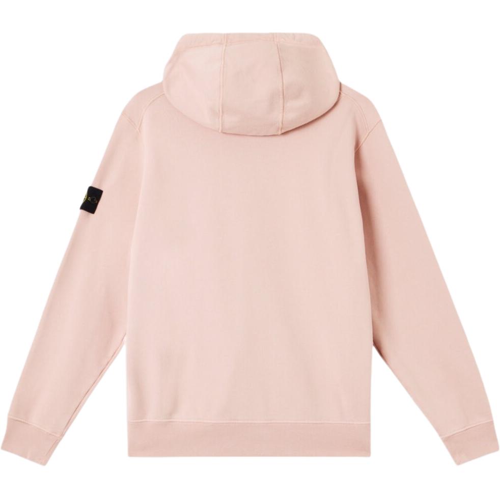 STONE ISLAND Детская флисовая толстовка с капюшоном, Pink — фото 3