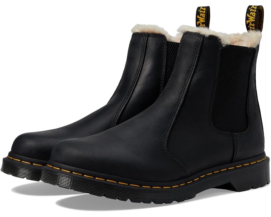 

Ботинки Dr. Martens Leonore, цвет Black Burnished Wyoming