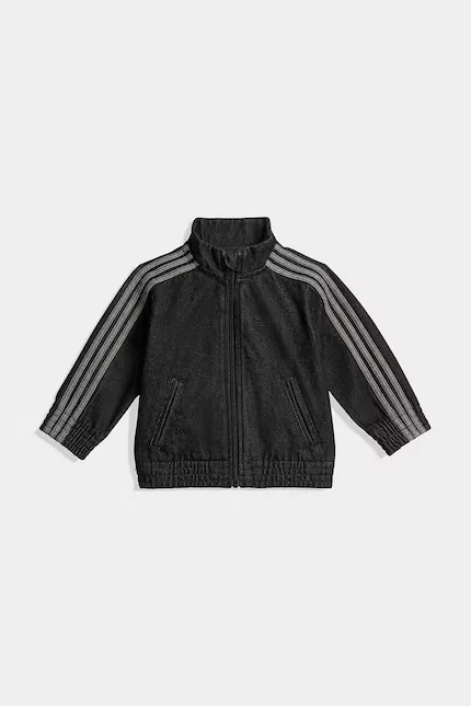 Джинсовая толстовка на молнии Adidas Originals, черный