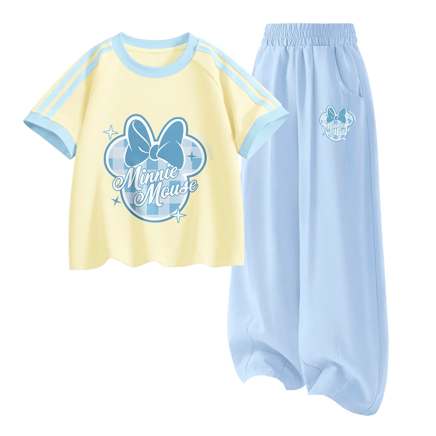 Детский спортивный костюм Casual Sportswear 2 Piece Set Disney, Di Fa Band Honey Yellow+Di Hair Band Milk Cream Blue