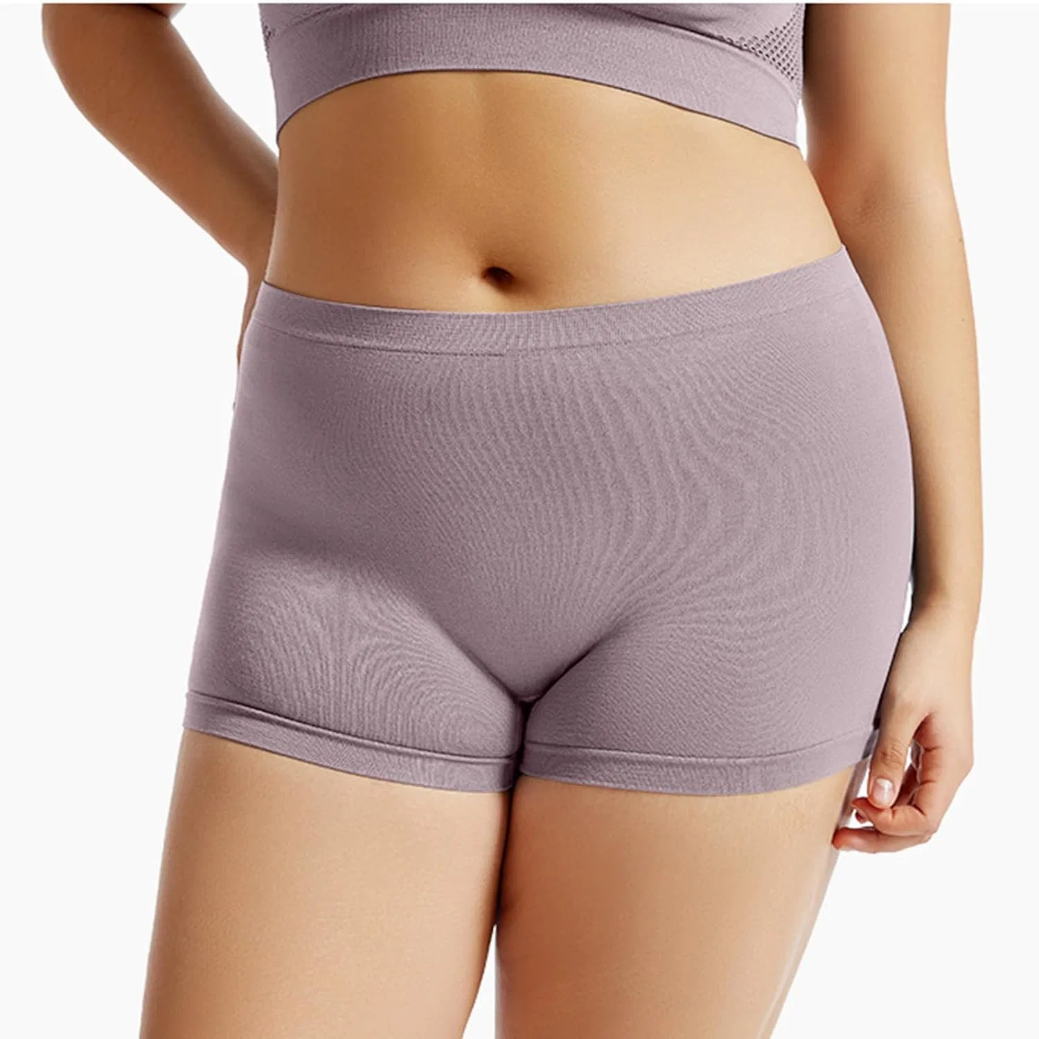 Шорты Active Shorts, женские, микрошорты без швов, коричневые — фото 2