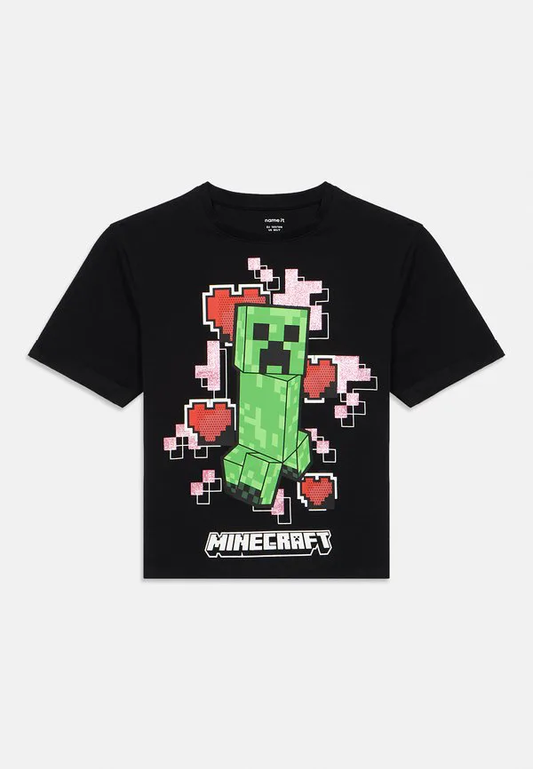 Футболка с принтом коробки minecraft от nkfjyra Name It, Black