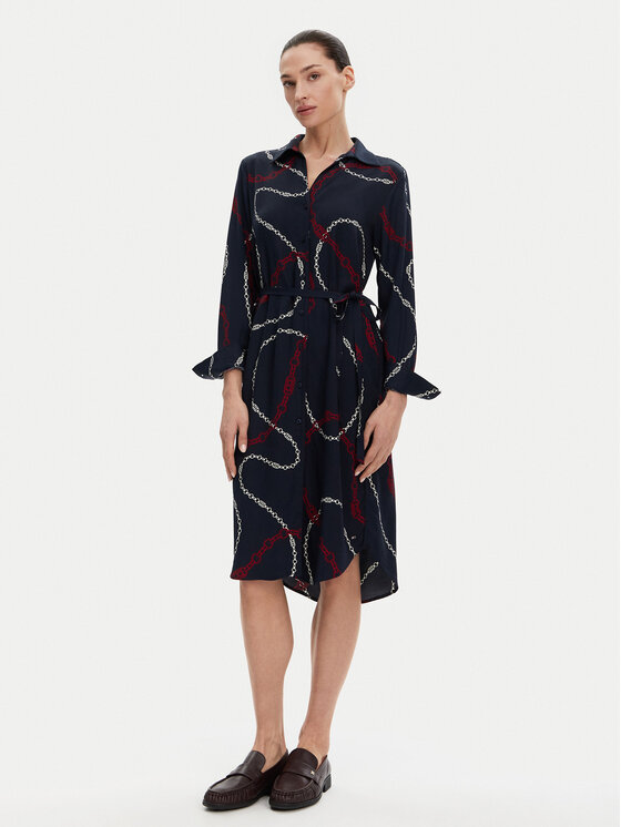 

Платье-Рубашка стандартный крой WW0WW44665 Tommy Hilfiger, синий