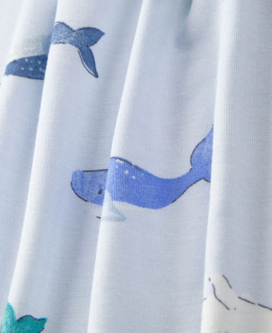 Детские трусики-подгузники PurelySoft by Carter's с рисунком кита, комплект из 2 штук, синий — фото 3