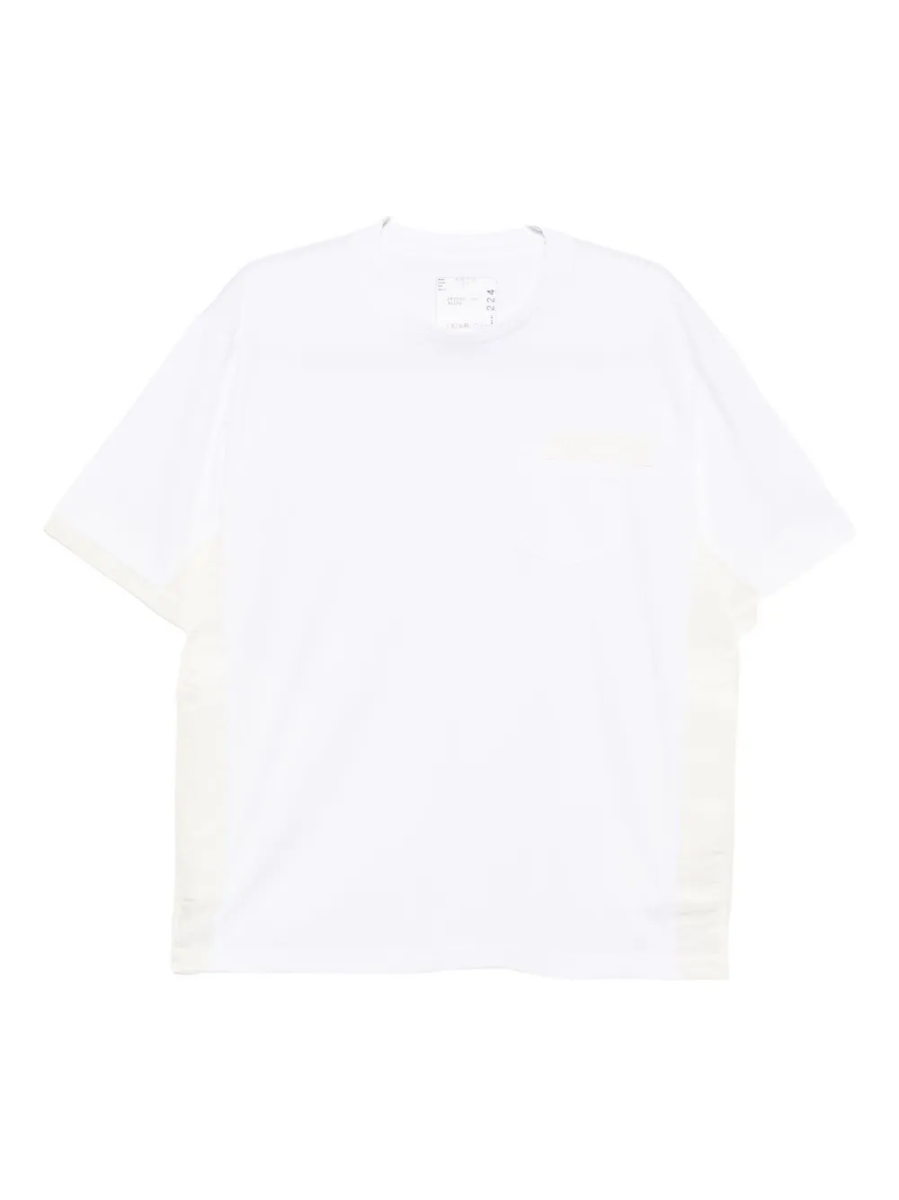 

Футболка с панелями SACAI, белый