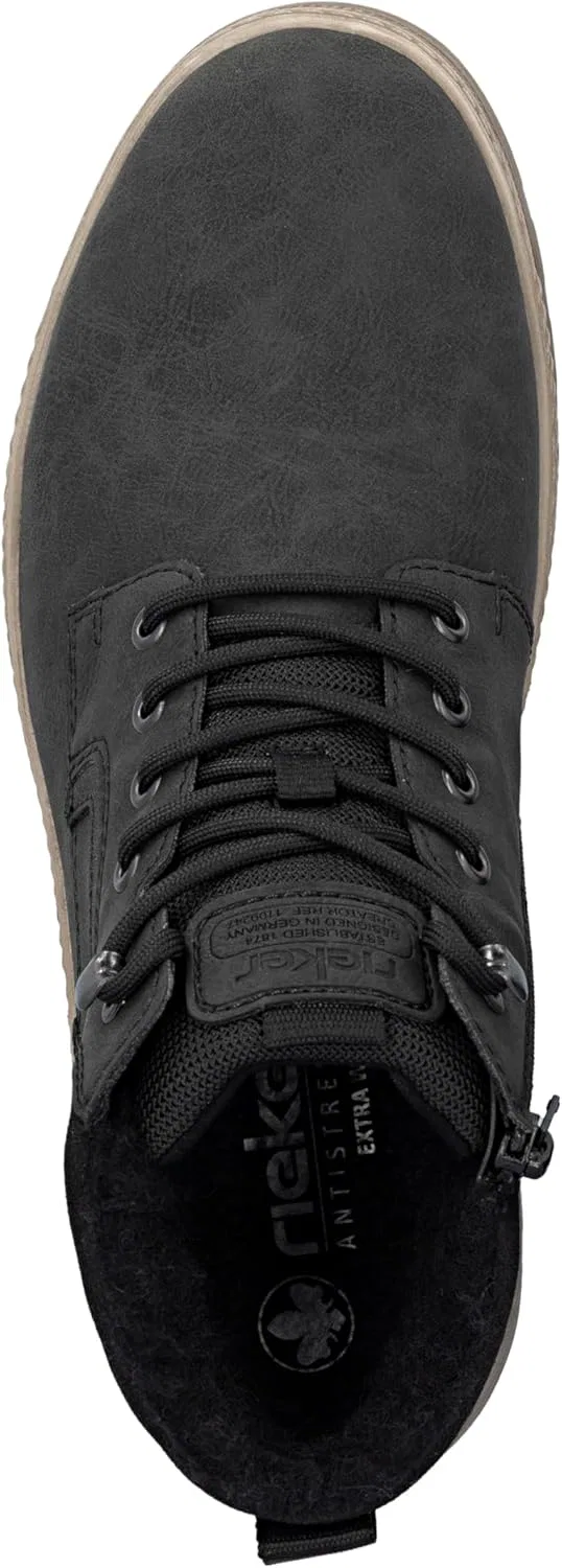 Мужские высокие кроссовки Rieker 37005, Black 00 — фото 4
