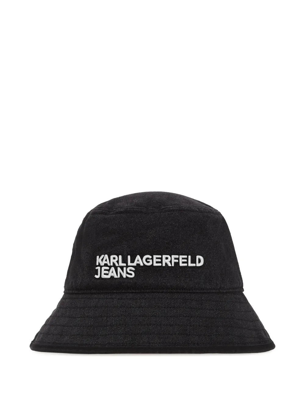 

Панама с вышитым логотипом Karl Lagerfeld Jeans, черный