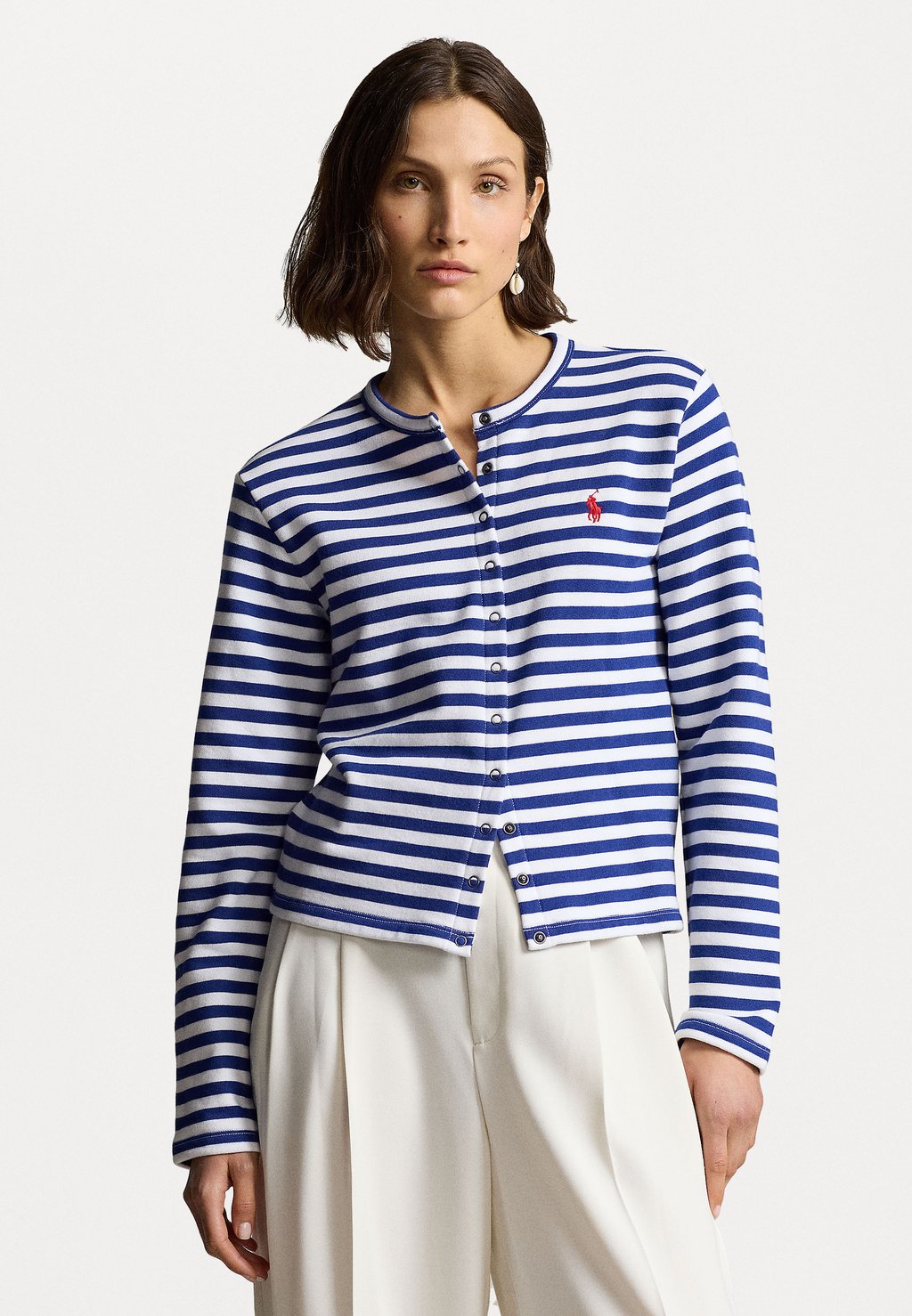 

Кардиган STRIPED FRENCH TERRY CARDIGAN Polo Ralph Lauren, синий