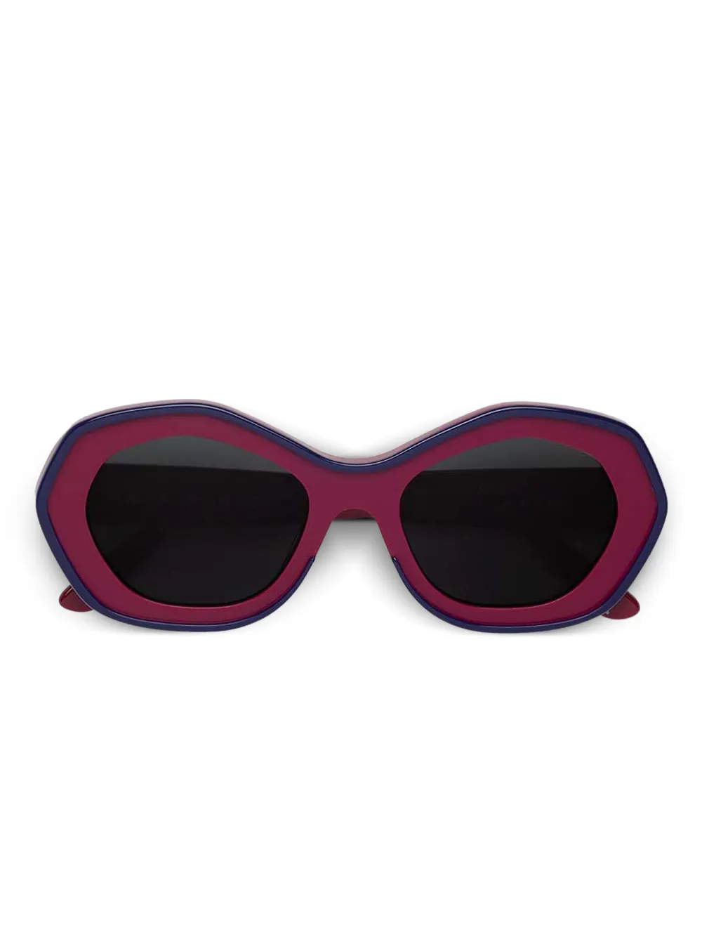 

Солнцезащитные очки в геометричной оправе Marni Eyewear, красный