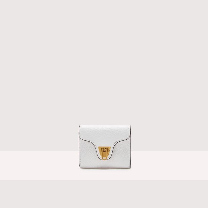 

Маленький кошелек из зерненой кожи Coccinelle BEAT SOFT, белый
