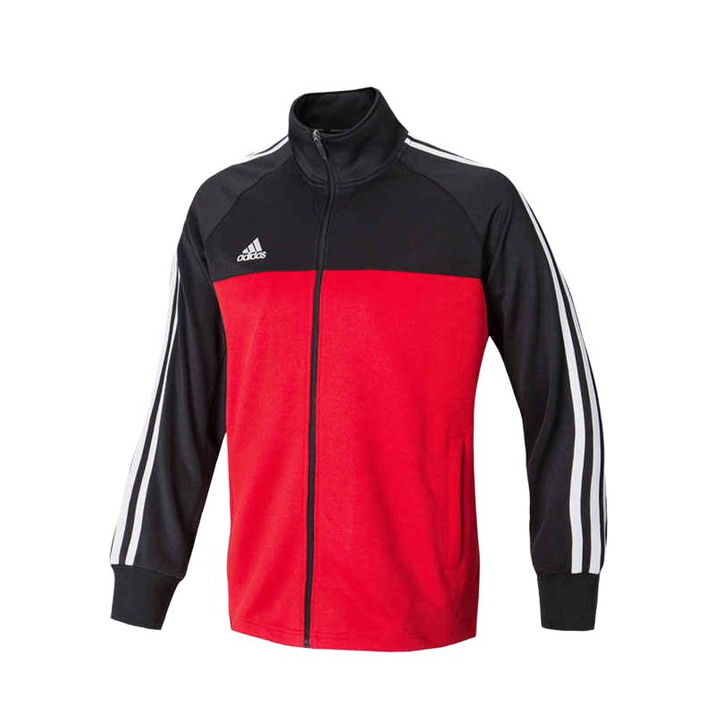 

Adidas Куртка унисекс черно-красная пэчворк