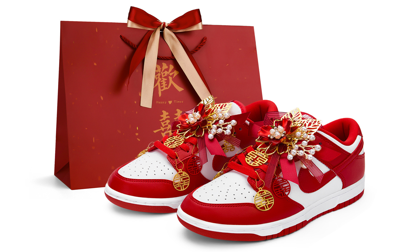 

Nike Кроссовки для скейтбординга Dunk с амортизацией, облегченные, низкие, унисекс, красные