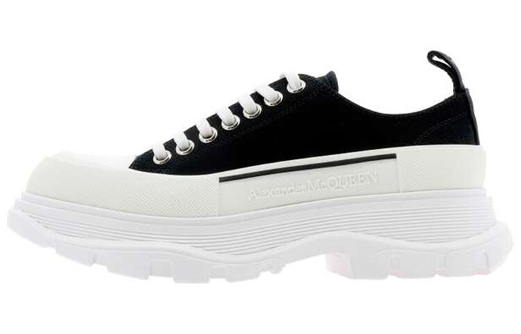 Женские ботинки Alexander McQueen Tread Slick, черный/белый