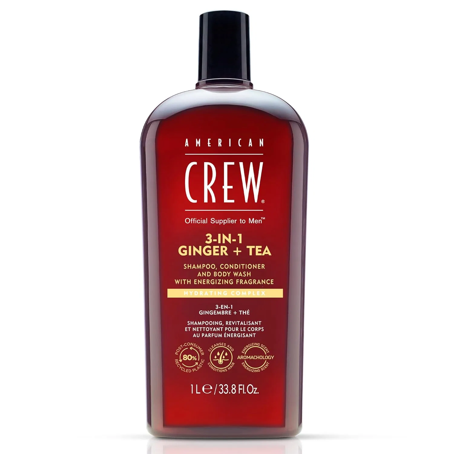 Мужской шампунь-кондиционер-гель для душа 3-в-1 Ginger & Tea от AMERICAN CREW American Crew