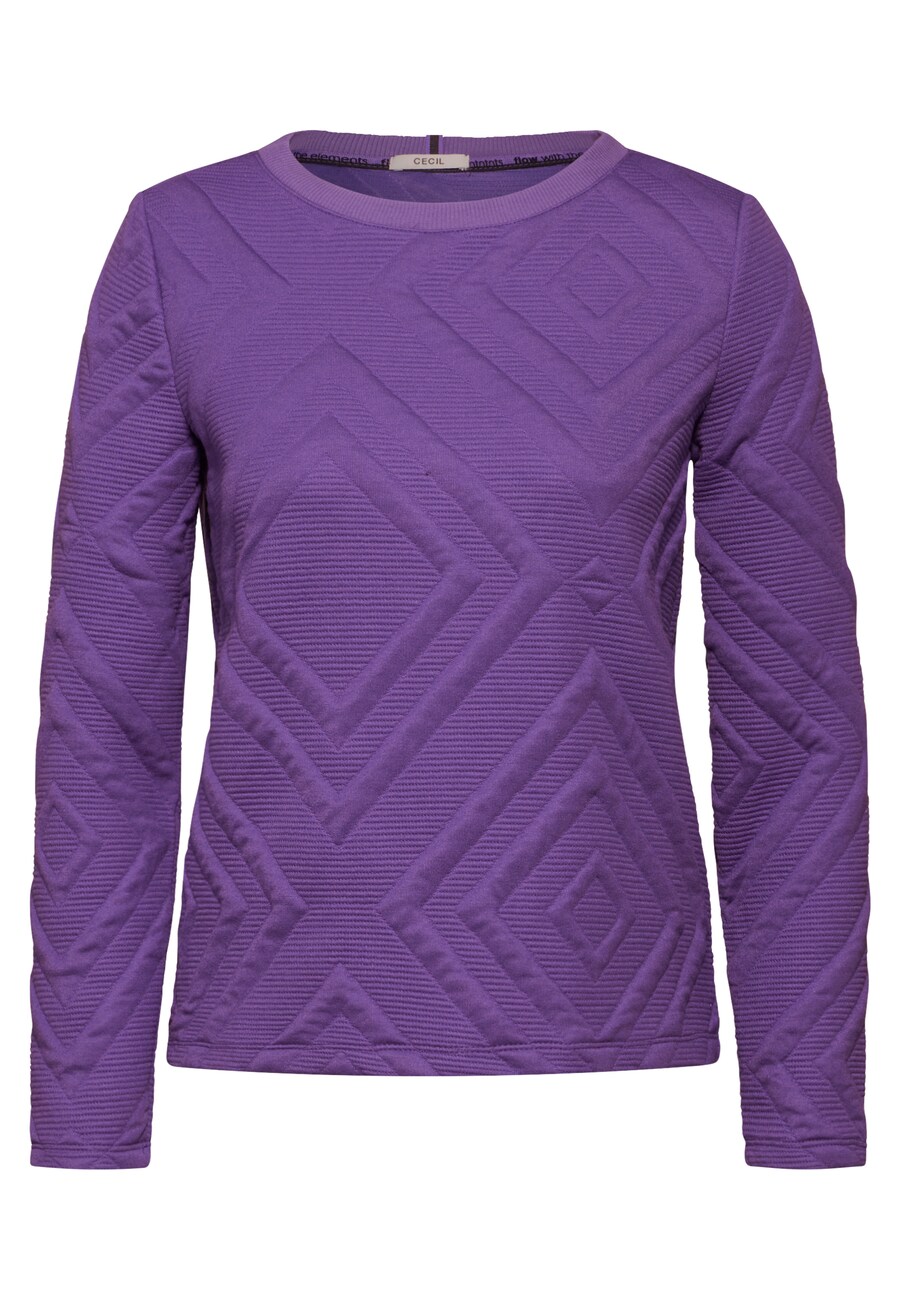

Свитер CECIL Sweatshirt, темно-фиолетовый