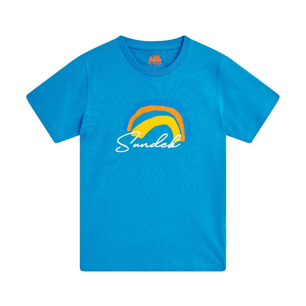 

Футболка Sundek Rainbow kidoodle print, синий