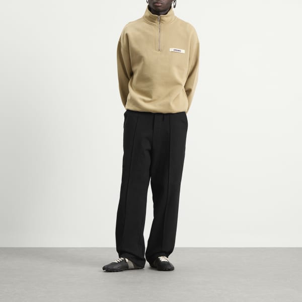 Толстовка на молнии из грогрена Jacquemus, темно-бежевый — фото 4