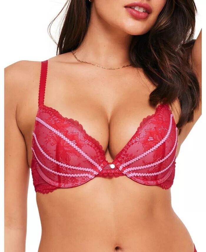 

Suki Комплект из бюстгальтера и трусиков Adore Me, красный