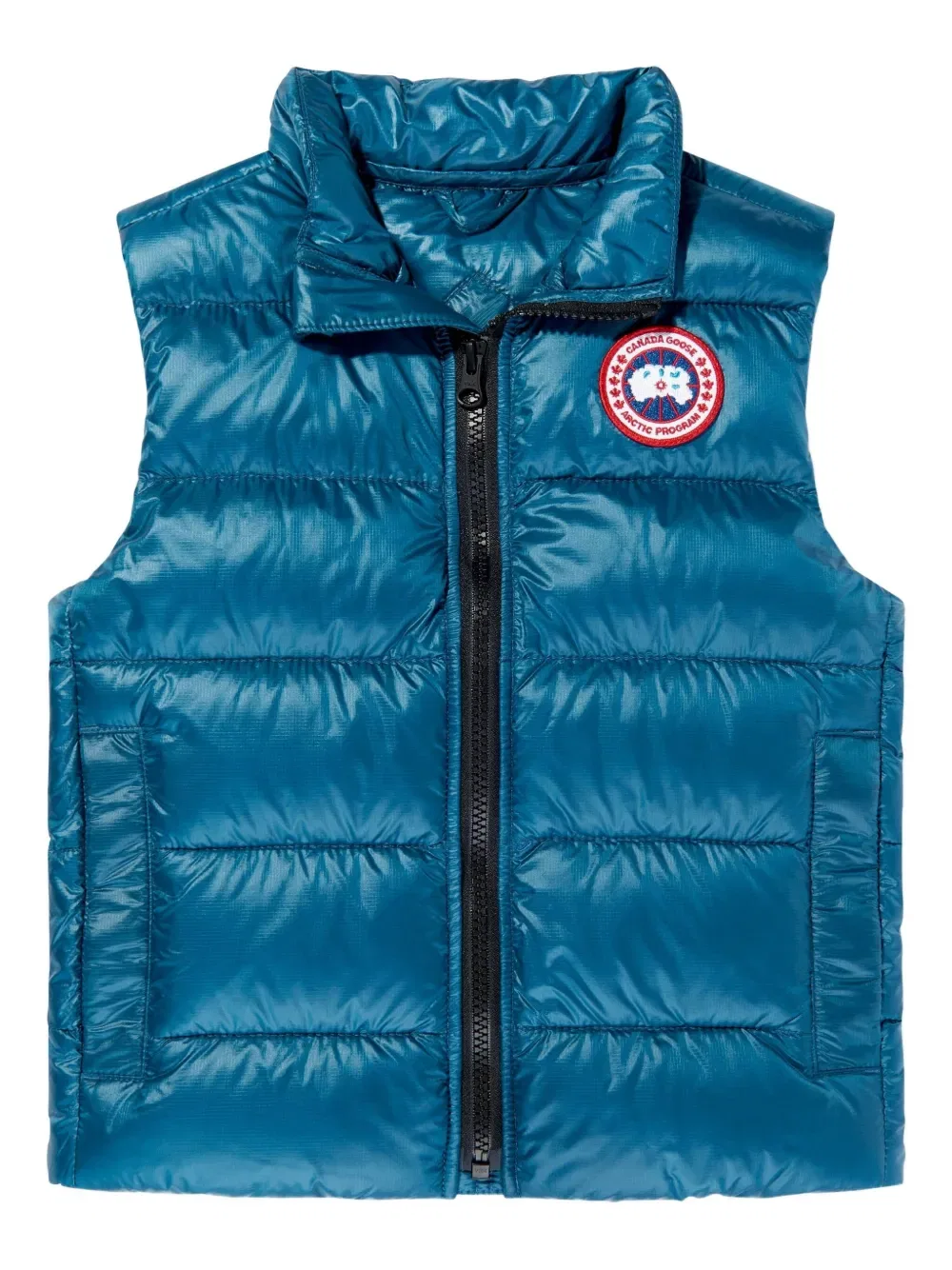 Мягкий жилет с нашивкой в виде логотипа Canada Goose Kids, синий