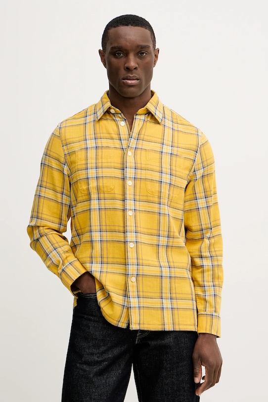 

Хлопковая рубашка Tommy Hilfiger, желтый