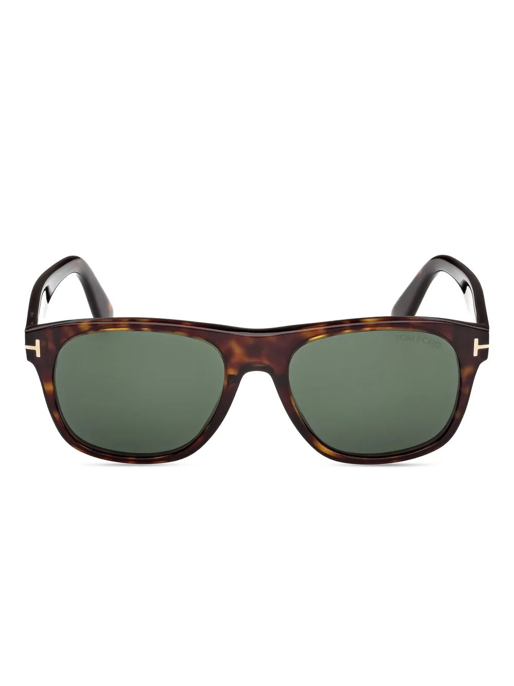 

Солнцезащитные очки Marlon в квадратной оправе из черепаховой кожи TOM FORD Eyewear, коричневый