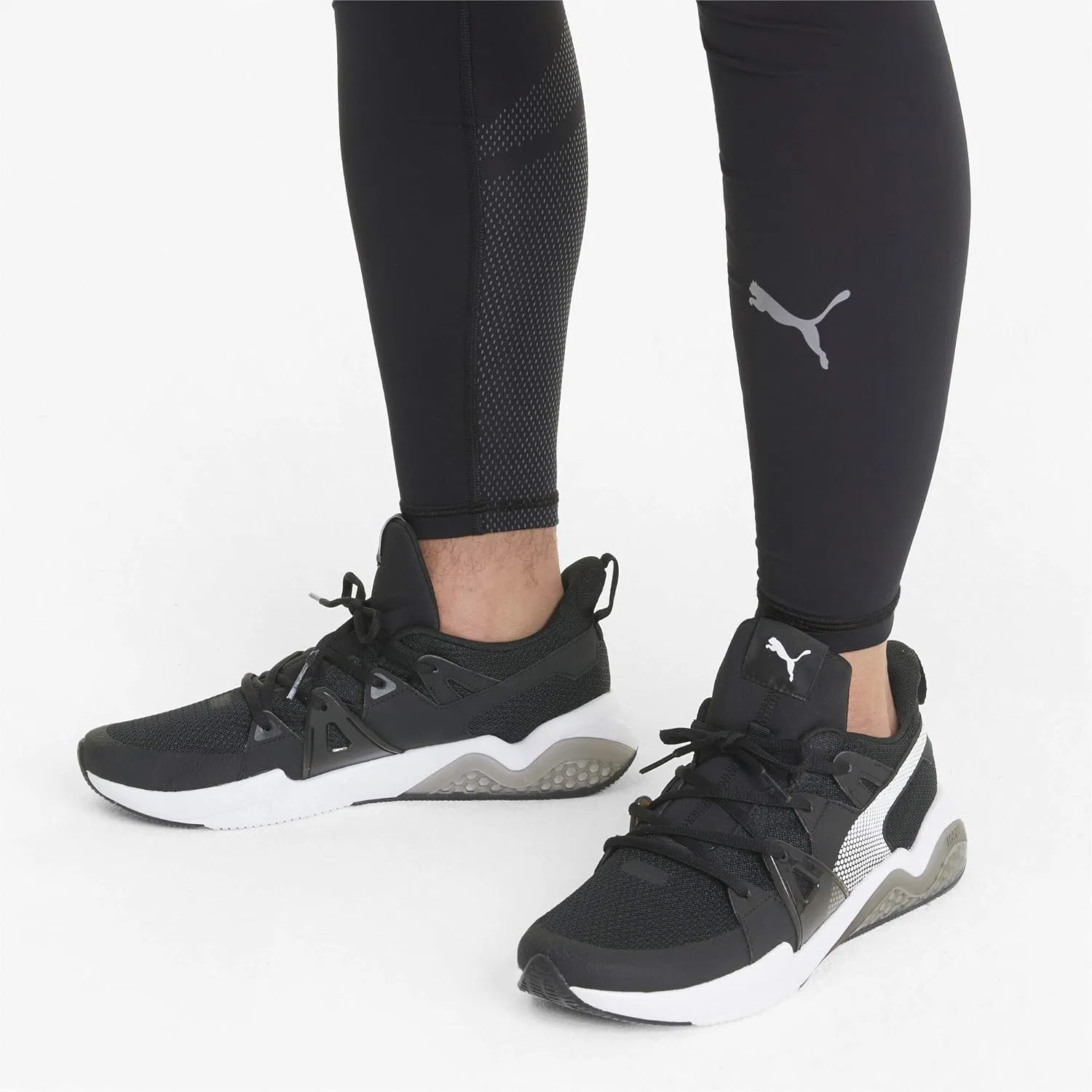 Мужские кроссовки для бега по улицам PUMA 194361, Puma Black Puma White Castlerock — фото 2