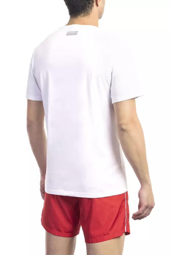 

Хлопковая мужская футболка Bikkembergs, белый