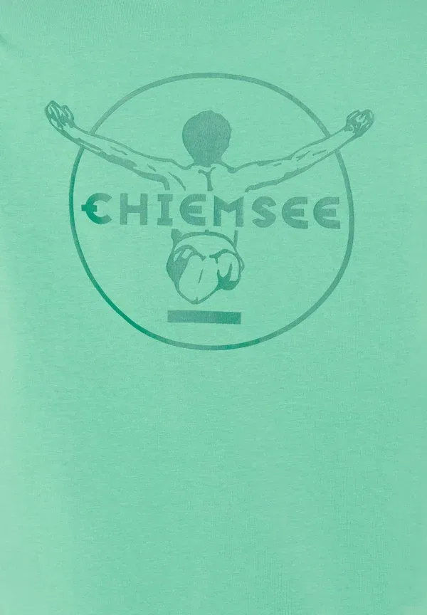 Футболка Chiemsee с тональным принтом логотипа, темно-зеленый — фото 3
