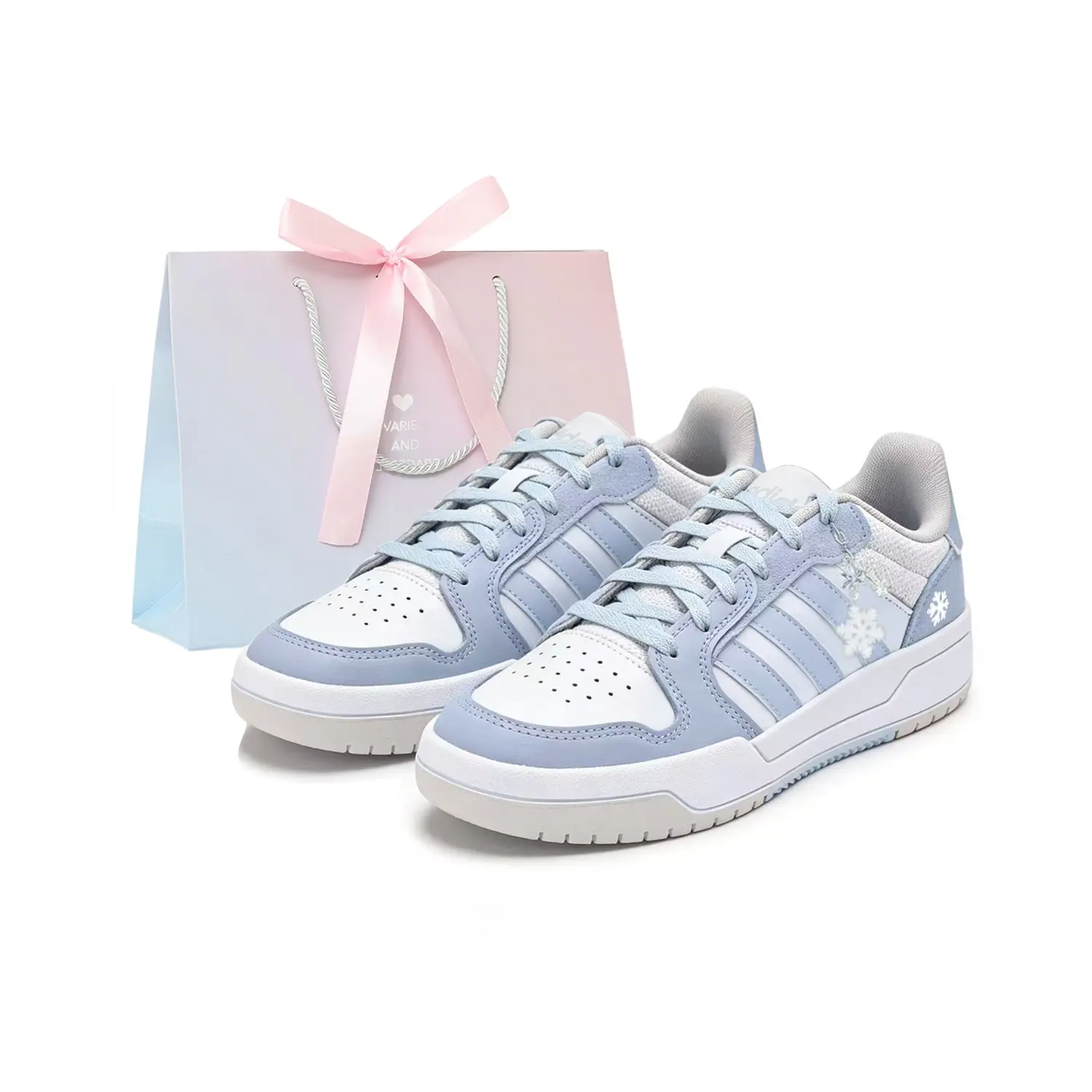 

Adidas Neo ENTRAP устойчивые к истиранию и скольжению низкие кроссовки для скейтбординга Unisex серо-голубые