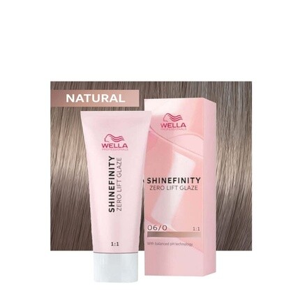 

Shinefinity Natural Base 06/0 Темный натуральный блондин 60 мл Полуперманентная краска для волос 60 мл, Wella