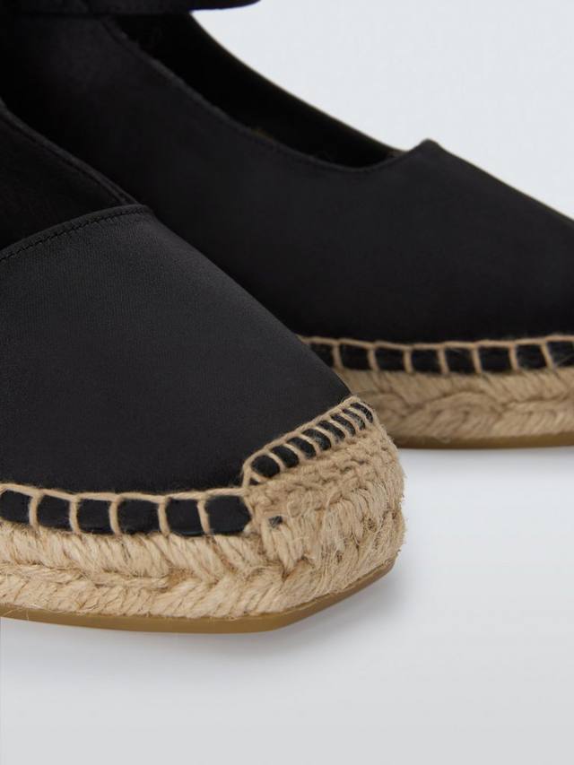 Knoxx Mary Jane Slingback Wedge Espadrille сандалии John Lewis, Black — фото 4