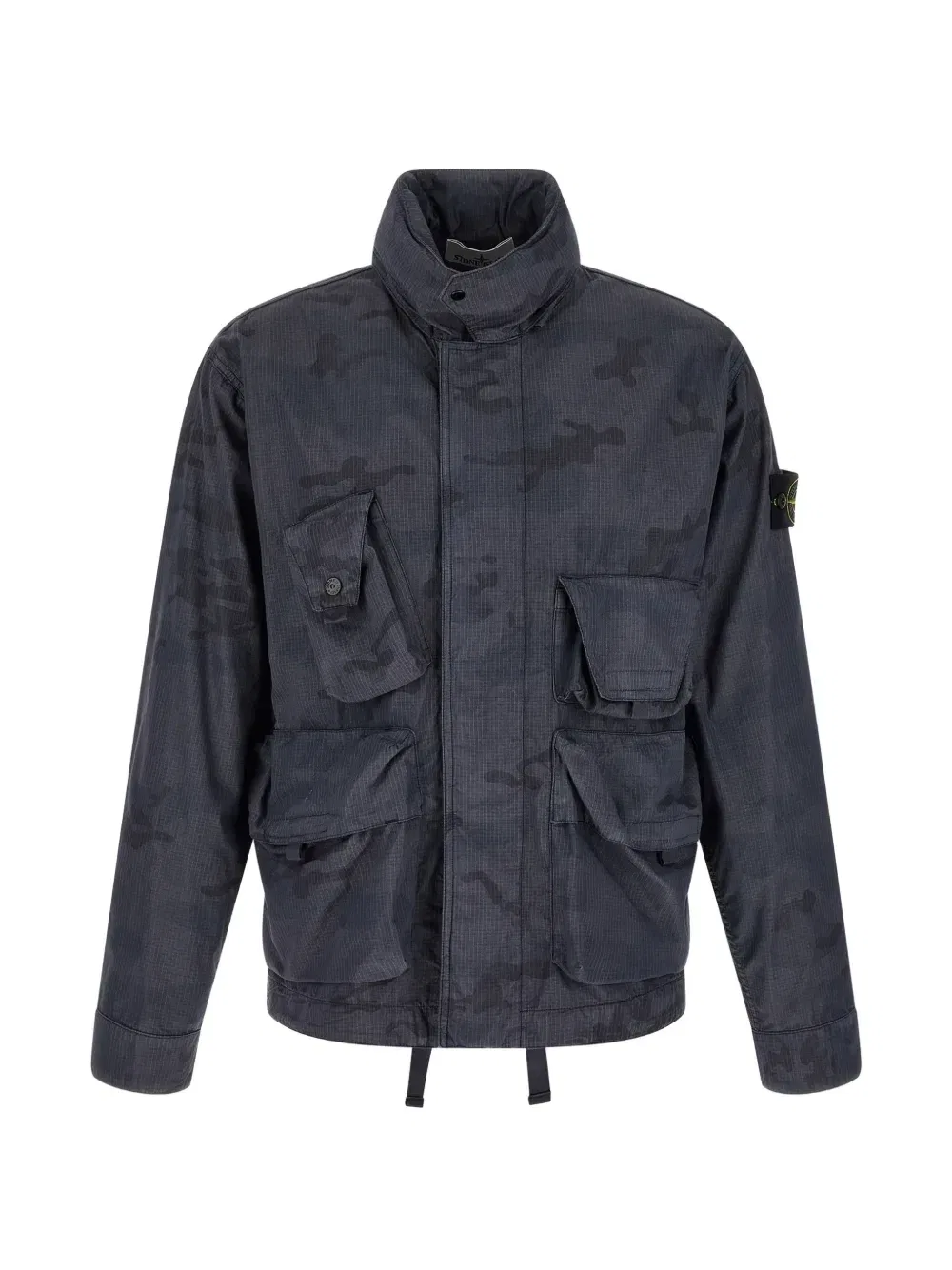 Куртка с камуфляжным принтом Stone Island, синий